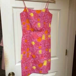 Lilly Pulitzer Strawberry Barrel of Monkeys Dress